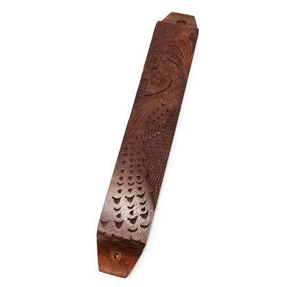 Wood Mezuzah Case Hamsa Judaica Home Blessing Gift Home Handcrafted