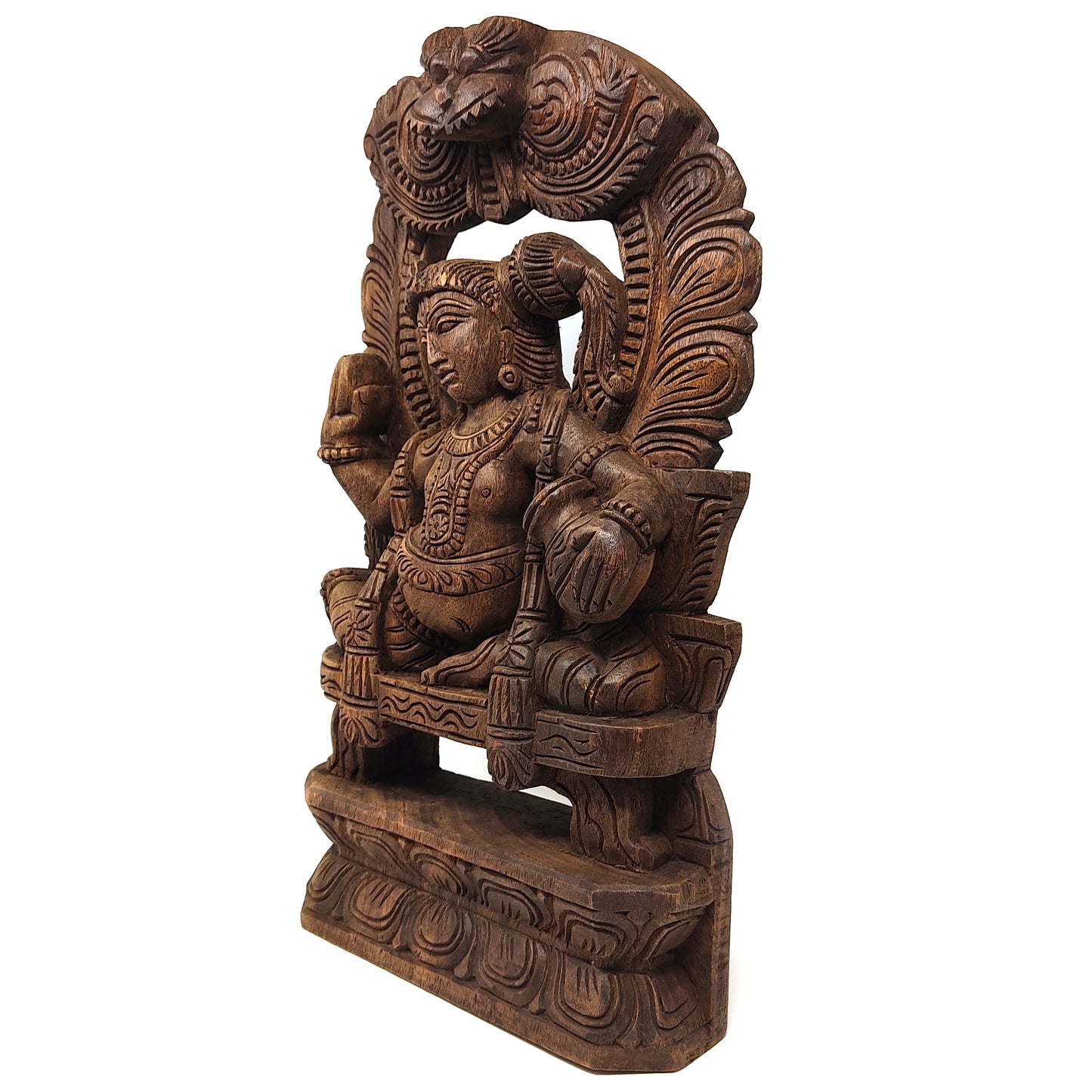 Wooden Bal Krishna Carving | Krishna Wall Hanging Plaque Handmade Carving 18"