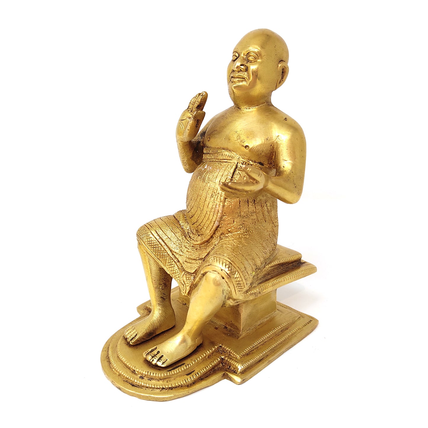 Shivananda Swami India Guru Holy Saint Sivananda Brass Handcrafted Statue 5.25"