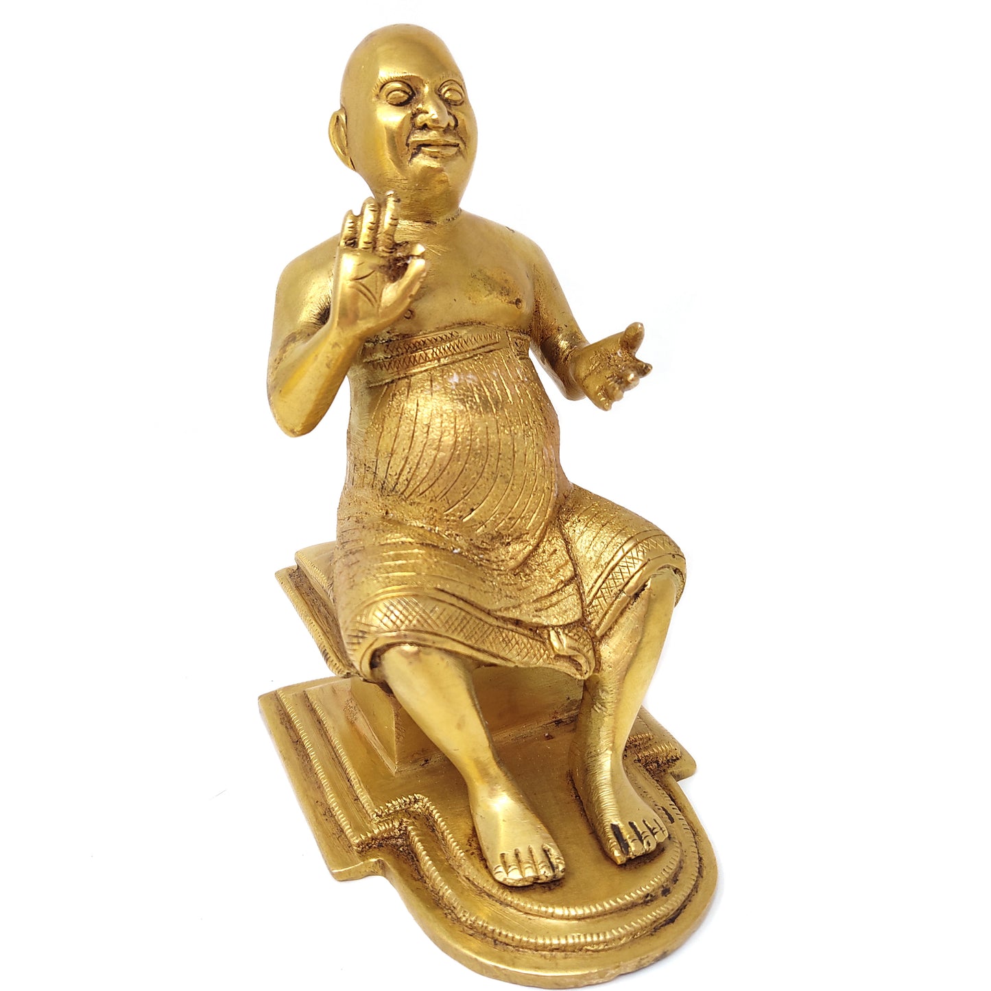 Shivananda Swami India Guru Holy Saint Sivananda Brass Handcrafted Statue 5.25"