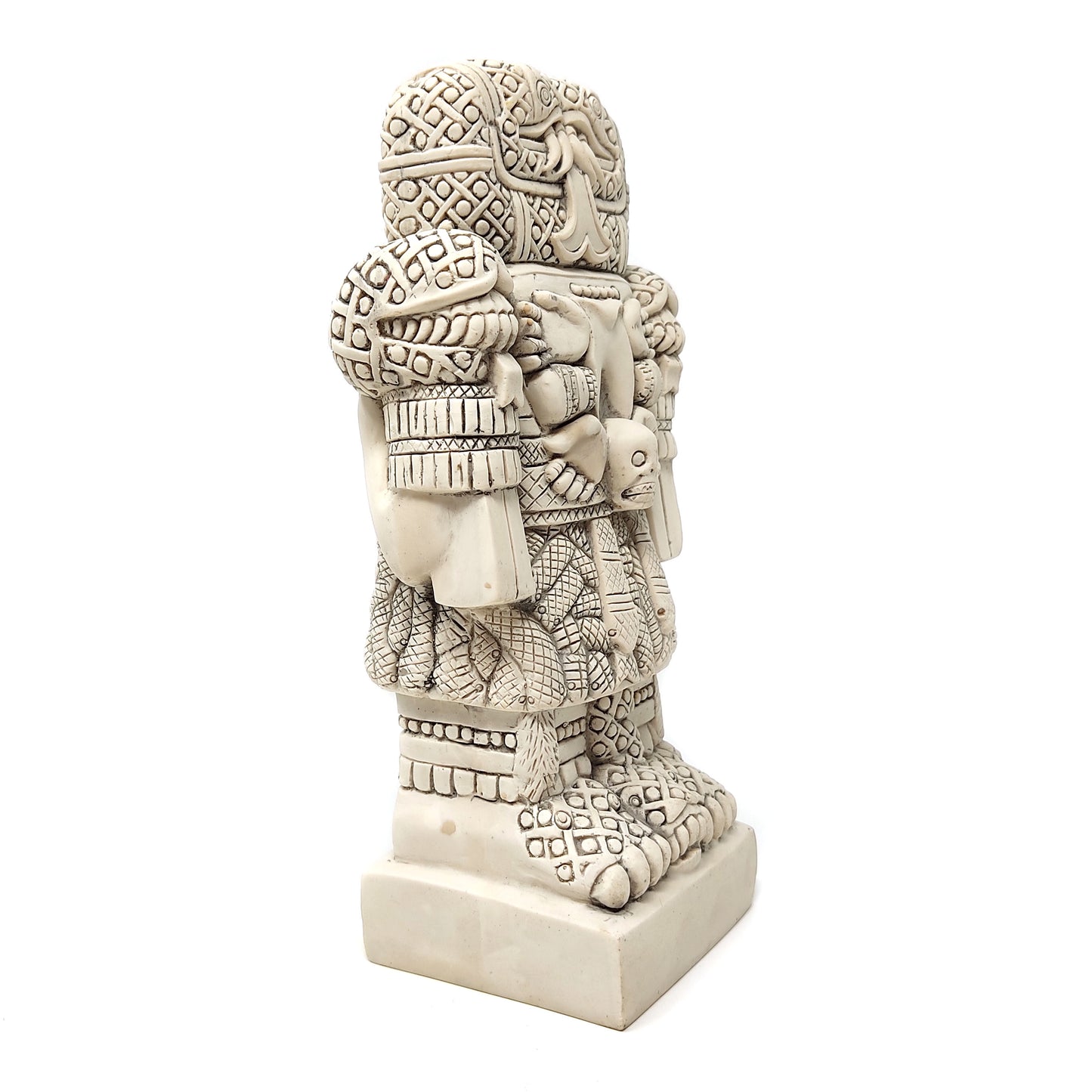 Statue of Coatlicue Aztec Earth Goddess of Life Death Rebirth Resin Handmade 8.25"