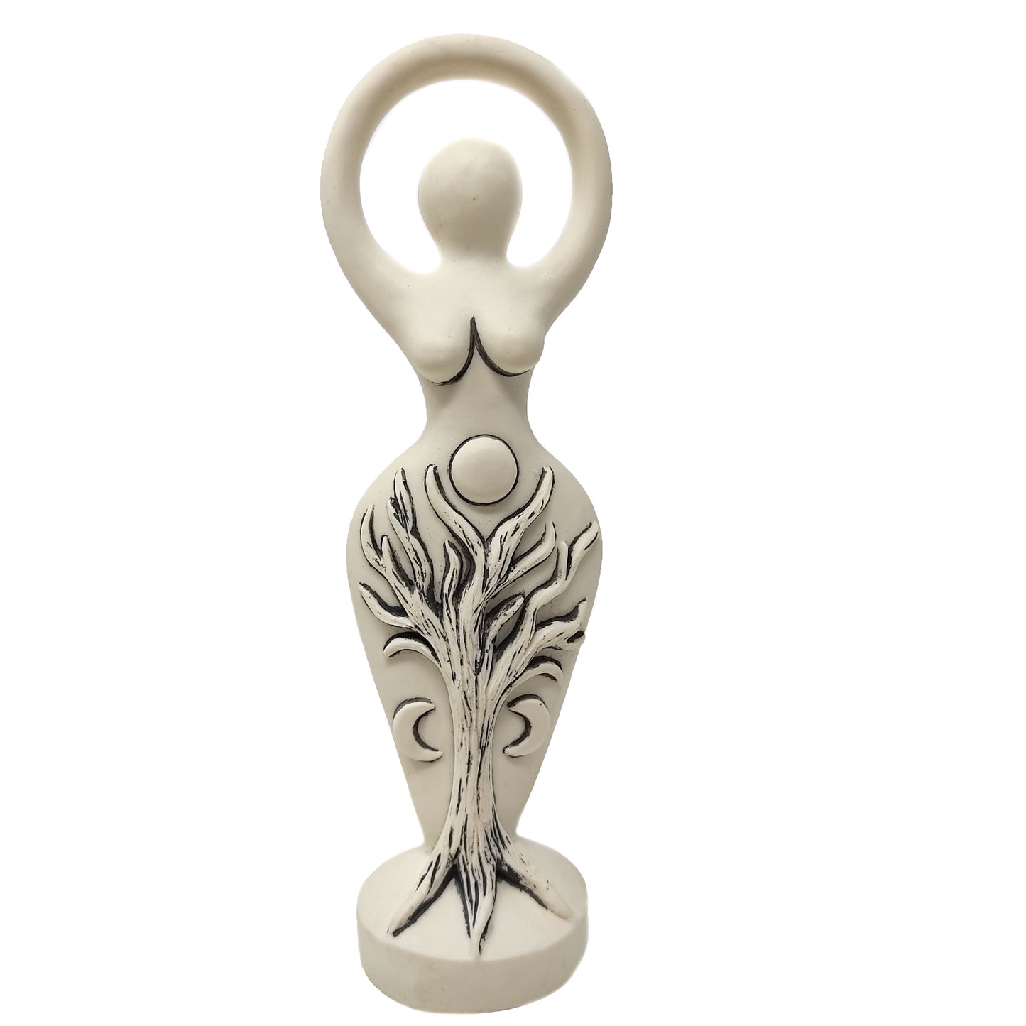 Spiral Goddess Statue Female Spirituality Wiccan Altar Figurine Decor Gift 7.5"