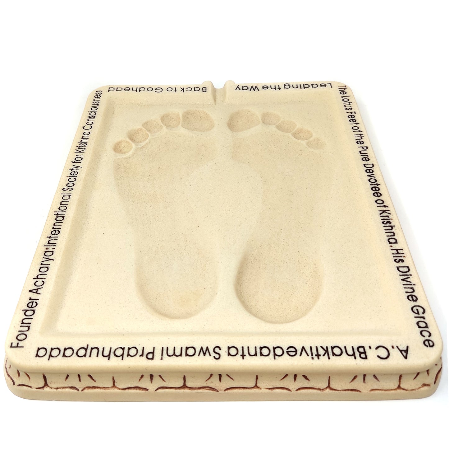 Bhaktivedanta Swami Srila Prabhupada's Lotus Feet Impression Casting 13" Long