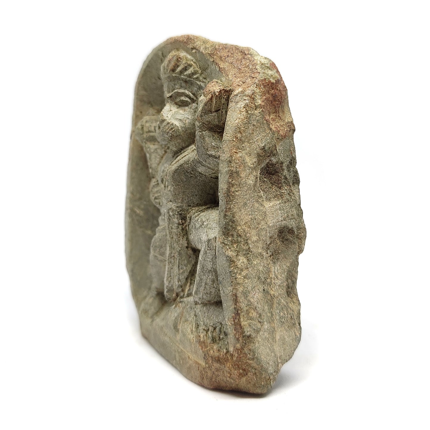 Hanuman Figurine Solid Stone Carved Bhakti Yoga God Hanuman Ji Hindu Statue 3"