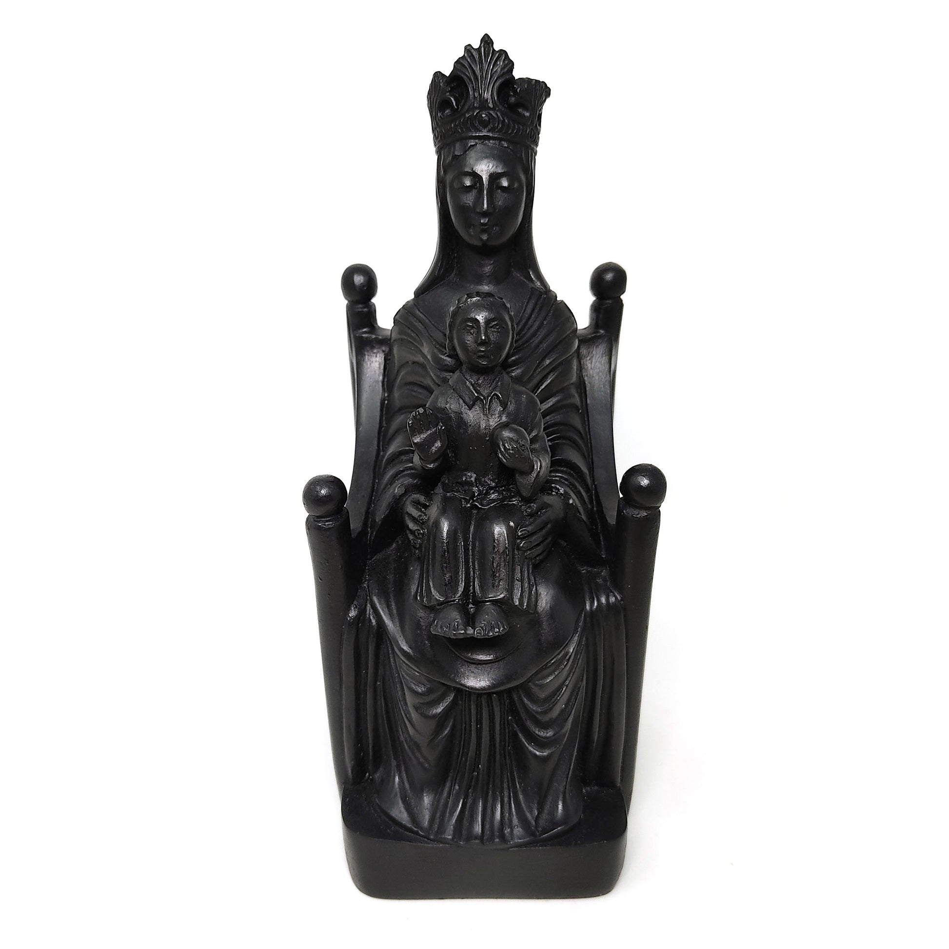 Black Madonna and Child of Chartres Cathedral Madonna de Sous Terre Statue 8.5"