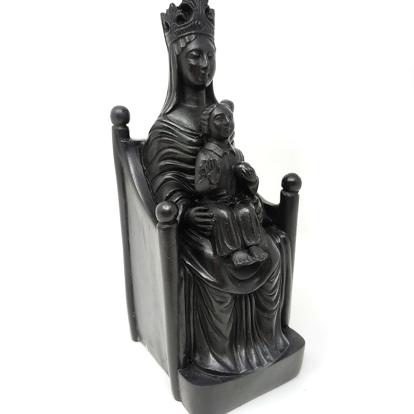Black Madonna and Child of Chartres Cathedral Madonna de Sous Terre Statue 8.5"