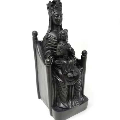 Black Madonna and Child of Chartres Cathedral Madonna de Sous Terre Statue 8.5"