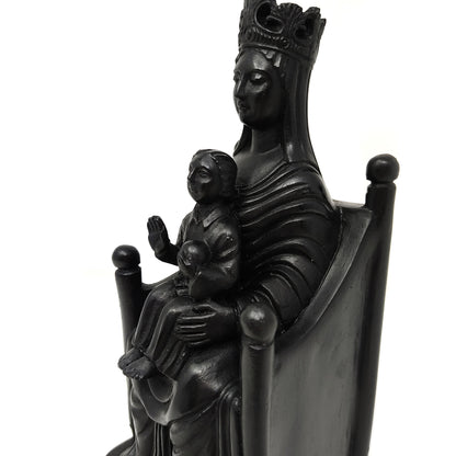 Black Madonna and Child of Chartres Cathedral Madonna de Sous Terre Statue 8.5"