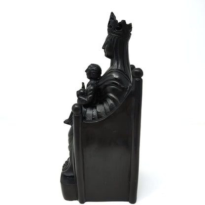 Black Madonna and Child of Chartres Cathedral Madonna de Sous Terre Statue 8.5"