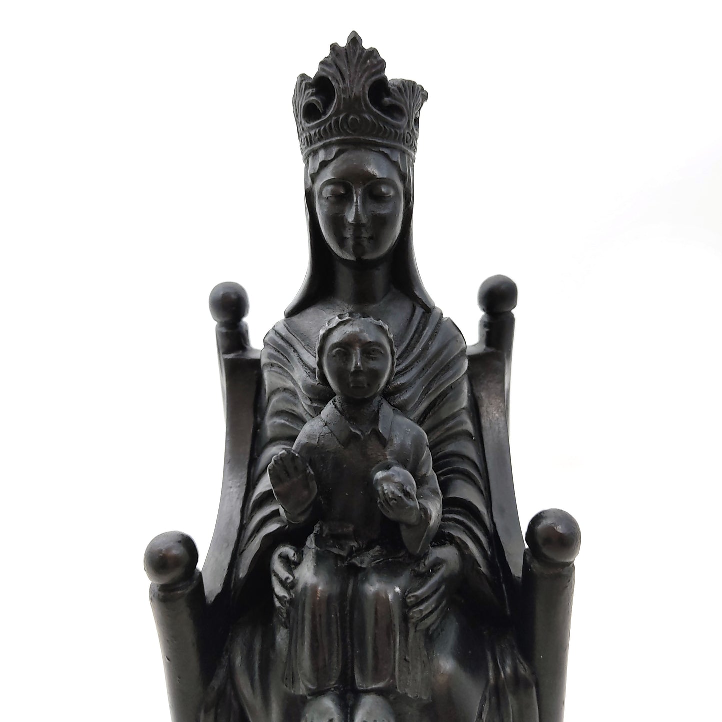 Black Madonna and Child of Chartres Cathedral Madonna de Sous Terre Statue 8.5"