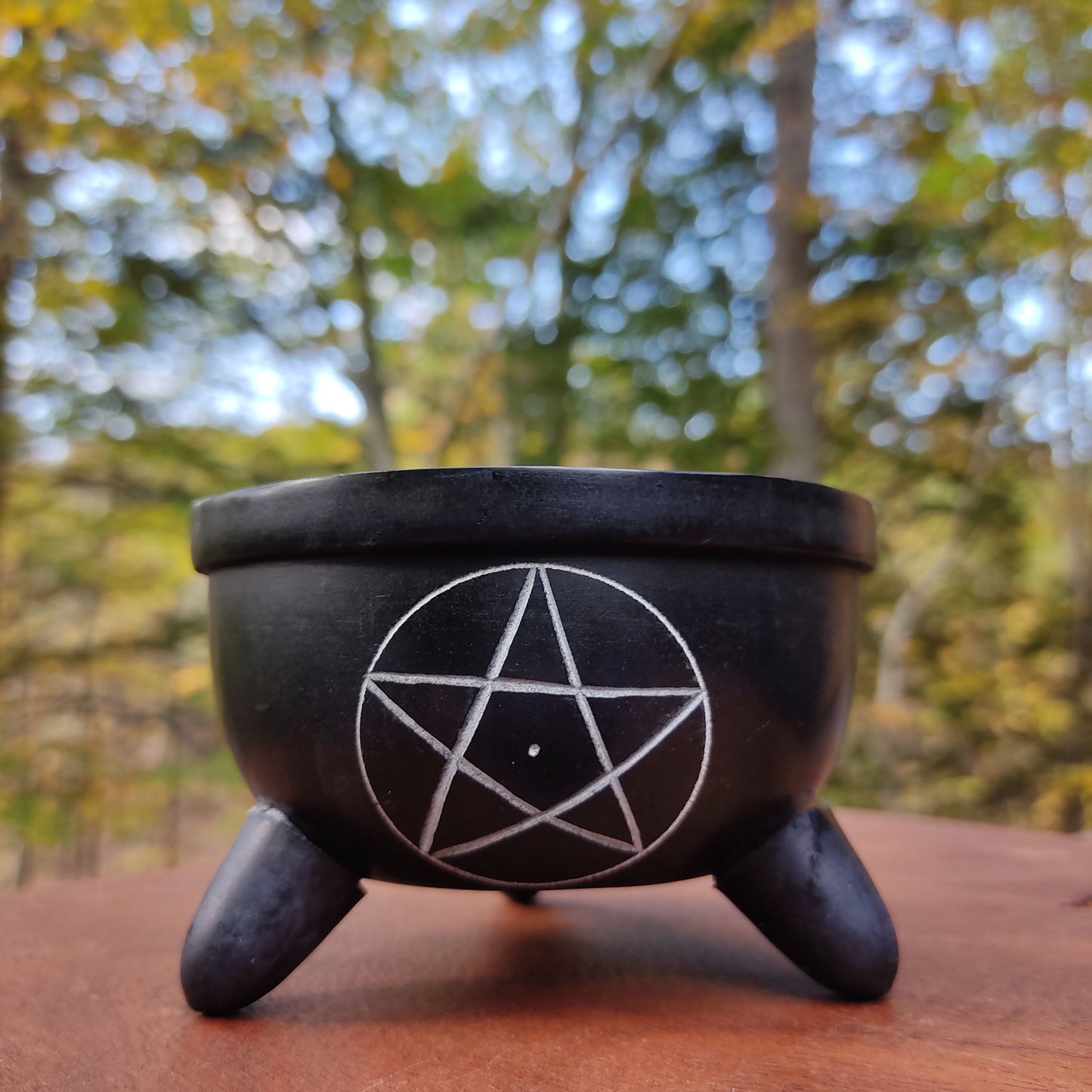 pentacle incense burner offering bowl