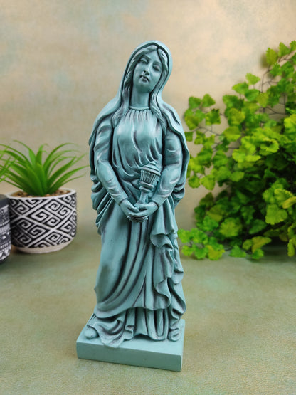St. Mary Magdalene Gnostic Statue Handmade Natural Mineral Gypsumstone 8.75"
