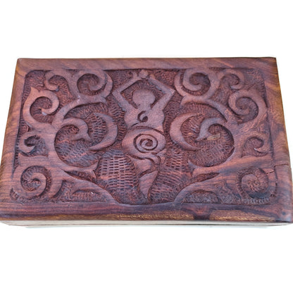 Goddess of Earth Wooden Handmade Altar Box | Goddess Jewelry Box 5"x 8"
