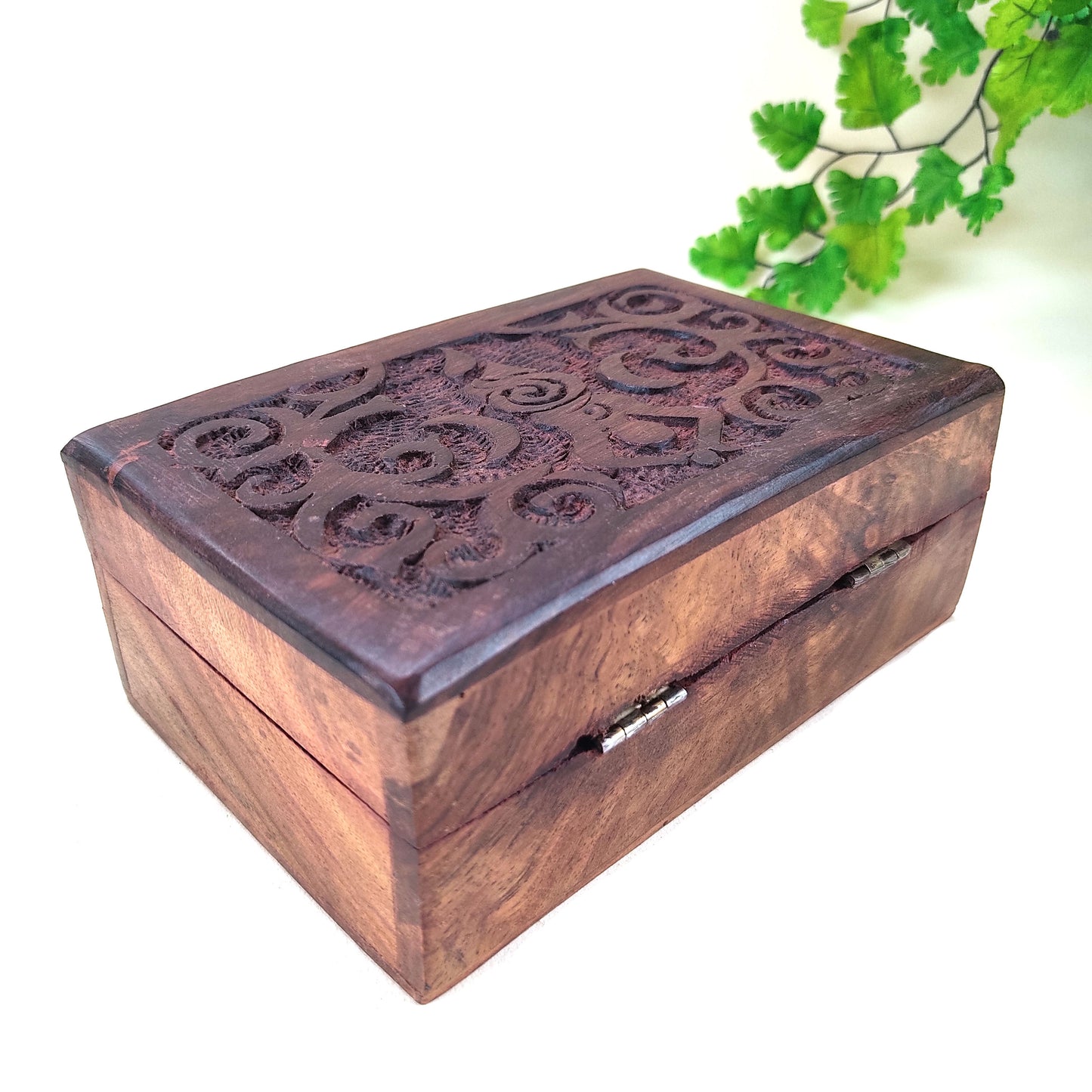 Goddess of Earth Wooden Handmade Altar Box | Goddess Jewelry Box 4"x 6"