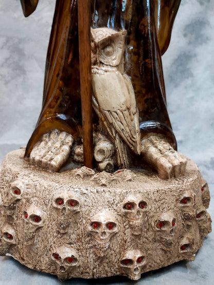 38" Santa Muerte Statue |  Large Translucent Fixed Santisima Muerte Estatua