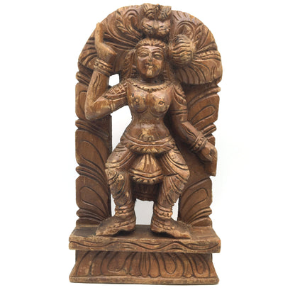 Vintage Solid Wood Carving India Temple Mandir Dancer Decorative Wall Hanging