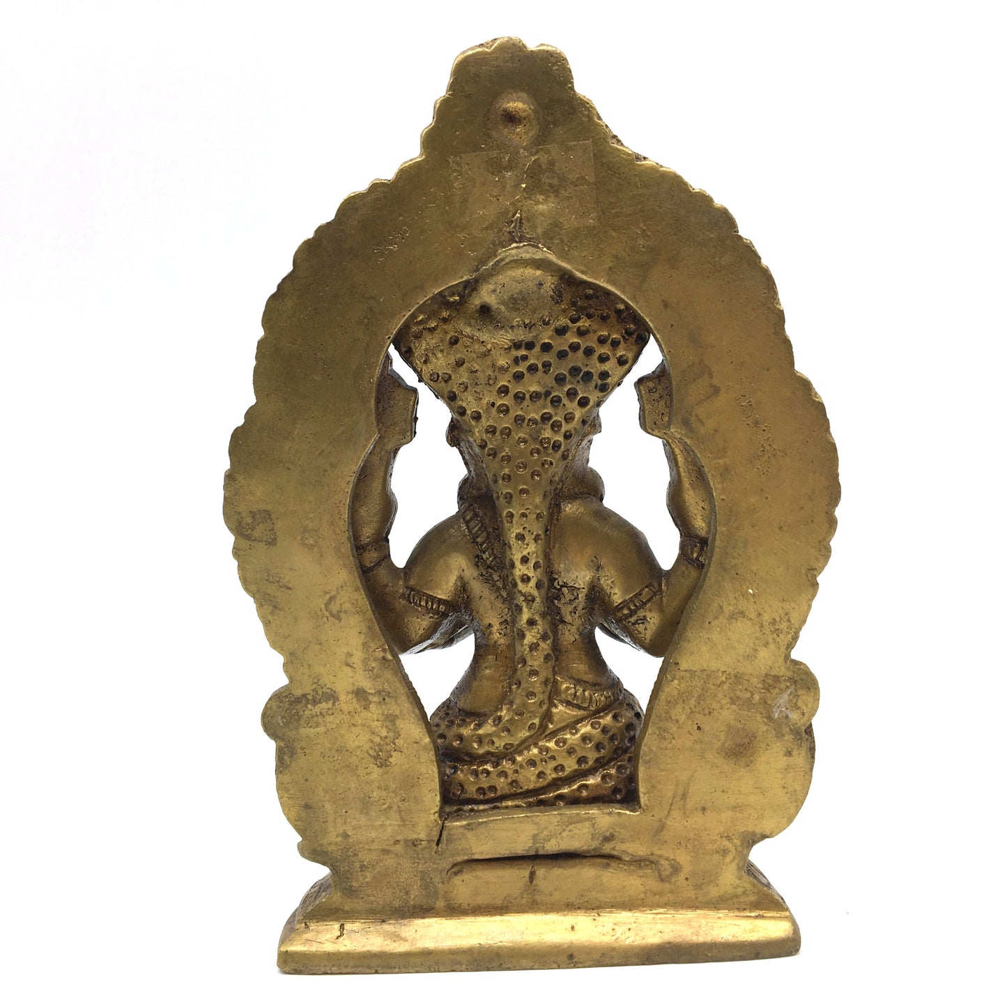 Brass Patanjali India Father of Yoga Sutras Incarnation of Shesa Sculpture Statu