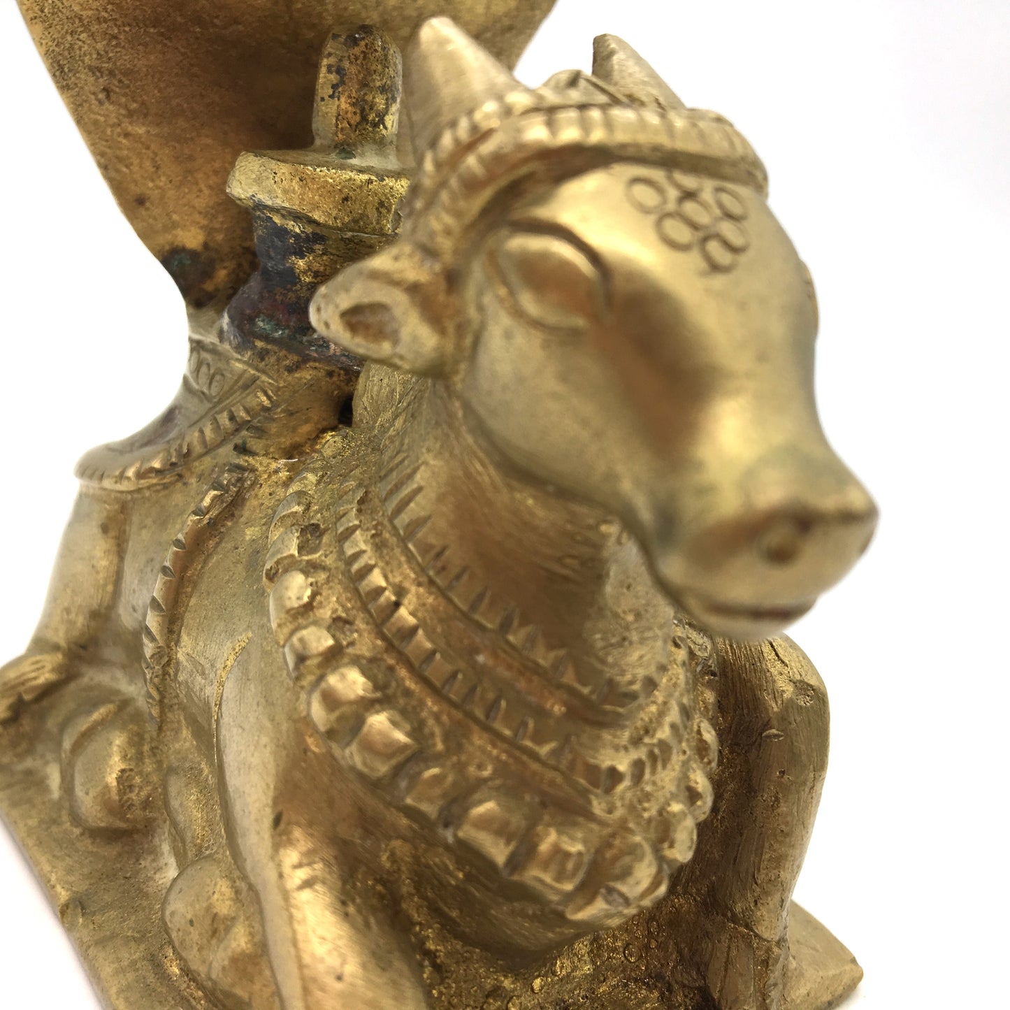 Antique Traditional Naga Nandi Lingam Yoni Brass Vintage Nandi Statue Idol - Montecinos Ethnic