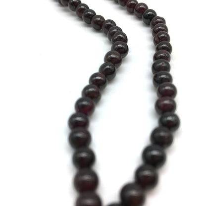 Garnet Prayer Mala Beads Chanting Japa Chanting Beads or Spiritual Necklace 10"