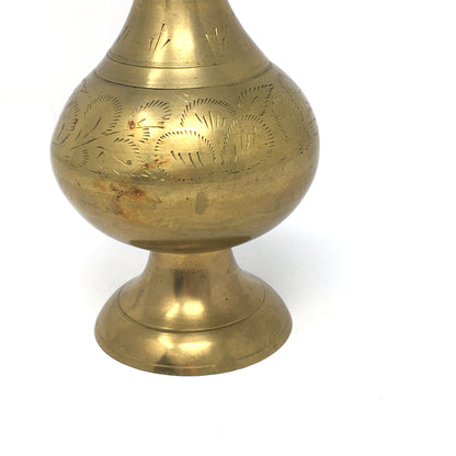 Handcrafted Vintage Brass India Gulabdani Perfume Rose Water Sprinkler 13.5"