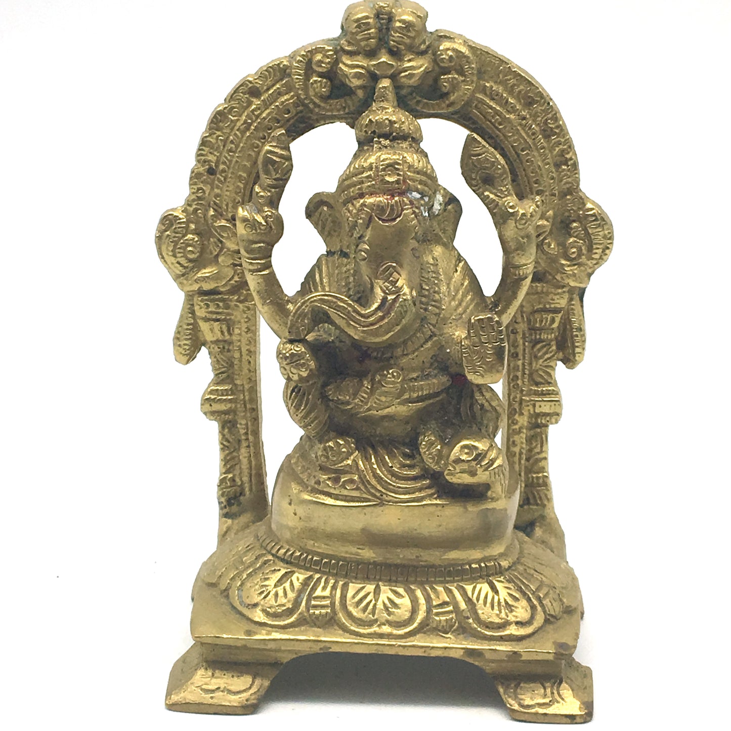 Handcrafted Brass Ganesh Ganapati India Elephant God Statue – Obstacle Remover - Montecinos Ethnic