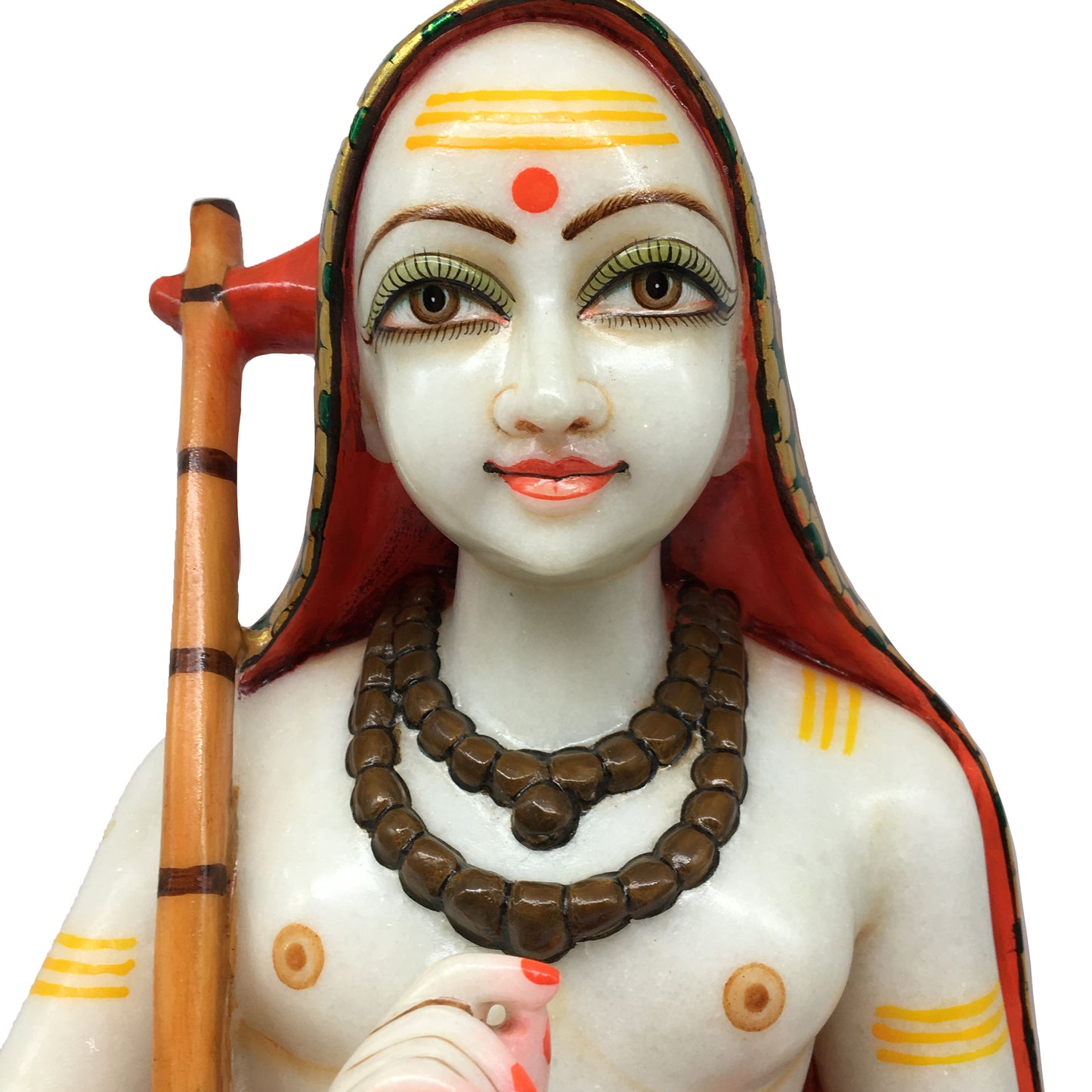 Pure Marble India Adi Guru Shankaracharya Shankara Statue Murti Idol 14.5"