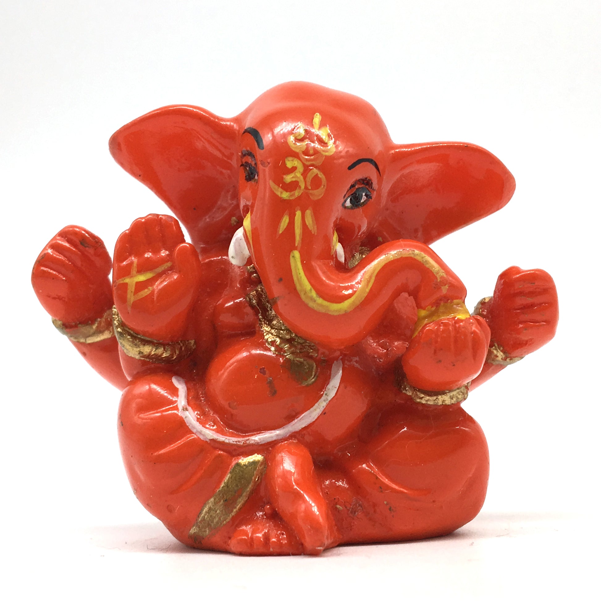 Decorative Ganesh Ganapati India Elephant God-Obstacle Remover Figurine Statue 2 - Montecinos Ethnic