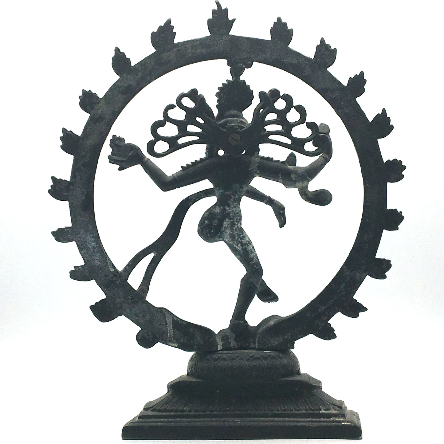 Handcrafted Vintage Brass India God Lord Nataraj Nataraja - Shiva Statue 12.75 - Montecinos Ethnic