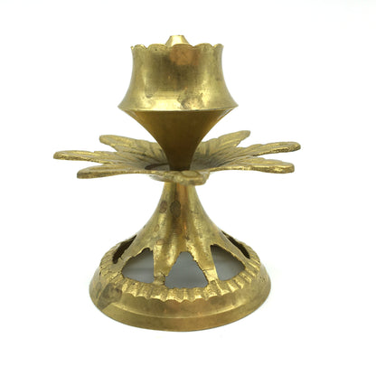 Brass Agarbatti 3-Stick Incense Holder India Decorative Burner Vintage-Style 2.7