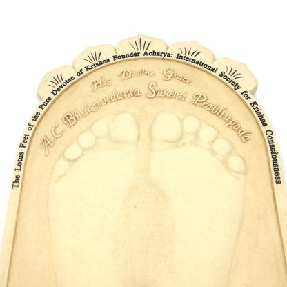 Bhaktivedanta Swami Srila Prabhupada's Lotus Feet Impression Casting 15.25" Long