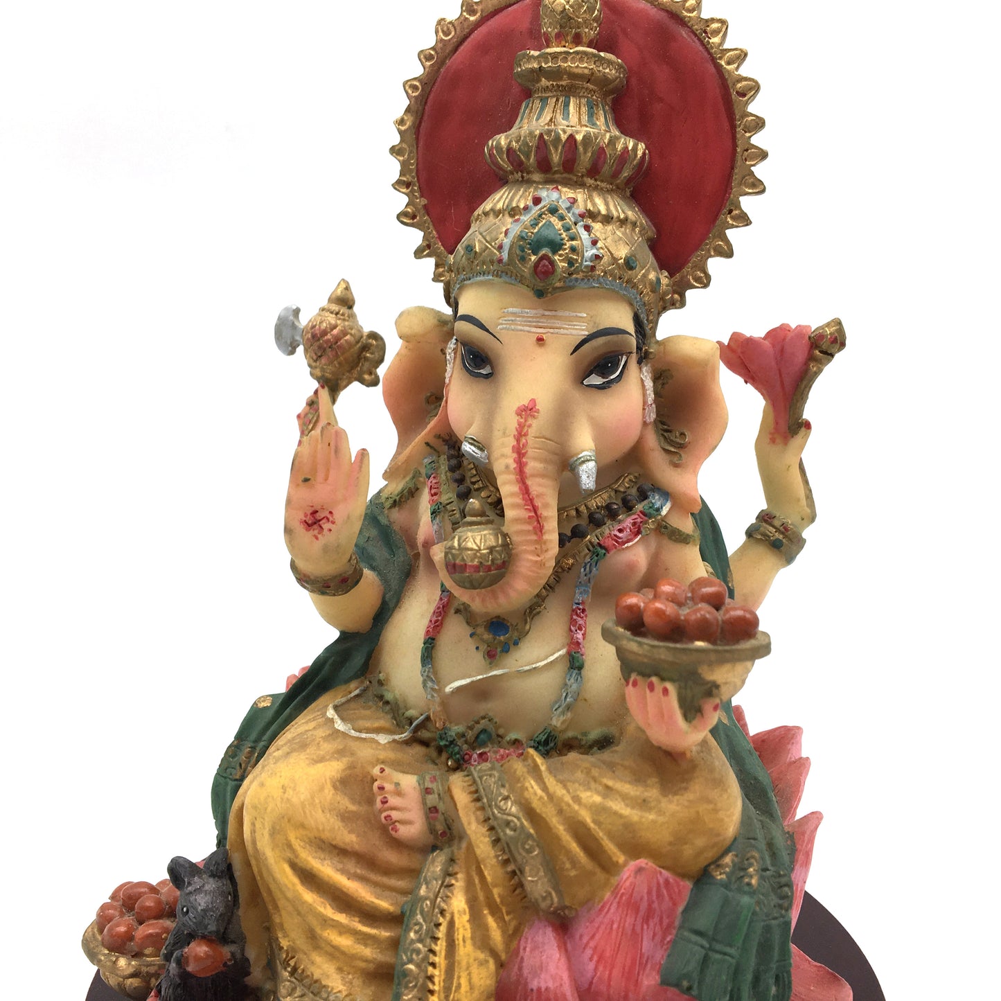 Ganesh Ganapati Hindu Elephant God Remover of Obstacles Figurine Statue 7.5”