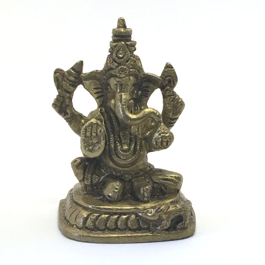 Handcrafted Detailed Brass Ganesh India Elephant God Statue– Obstacle Remover 2.