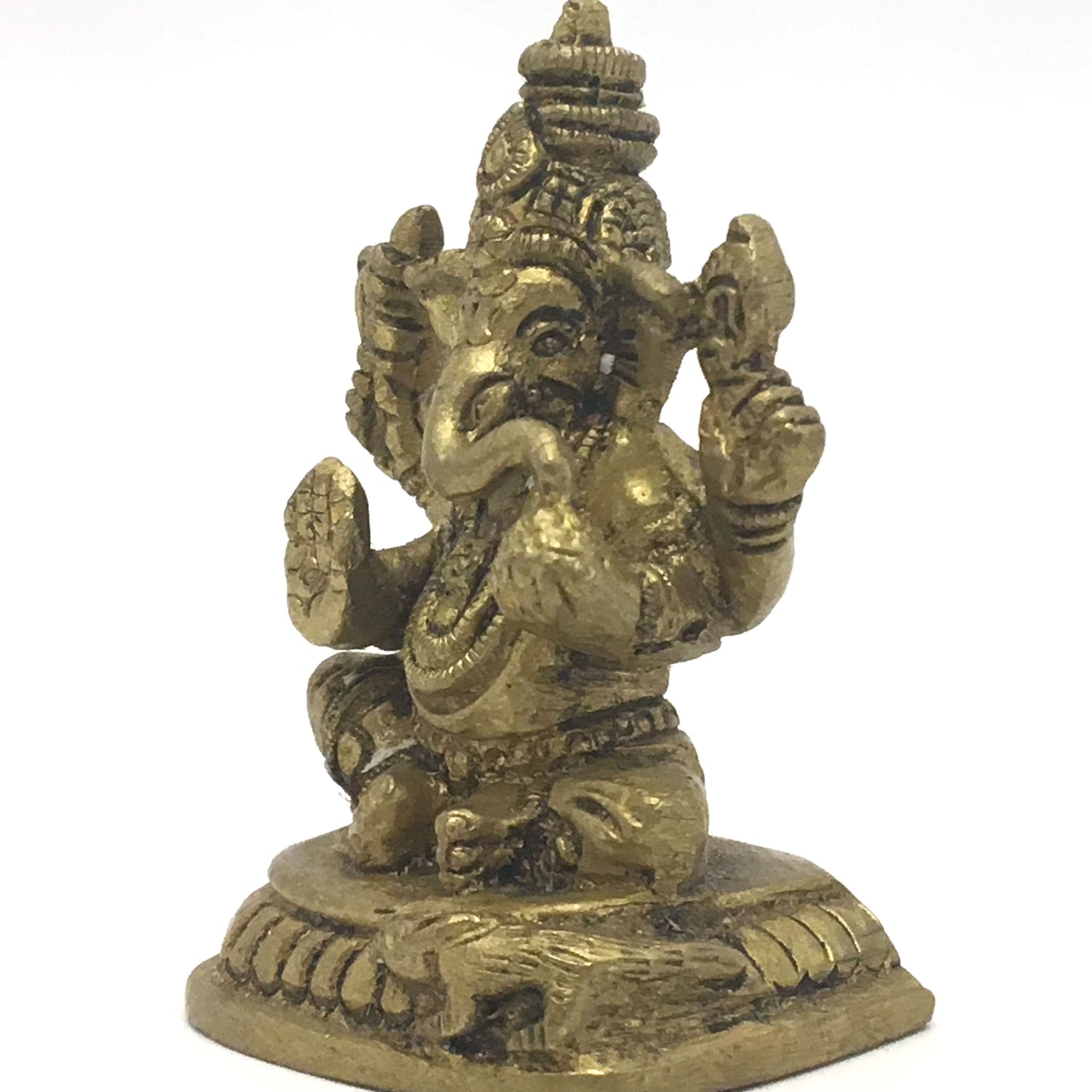 Handcrafted Detailed Brass Ganesh India Elephant God Statue– Obstacle Remover 2.