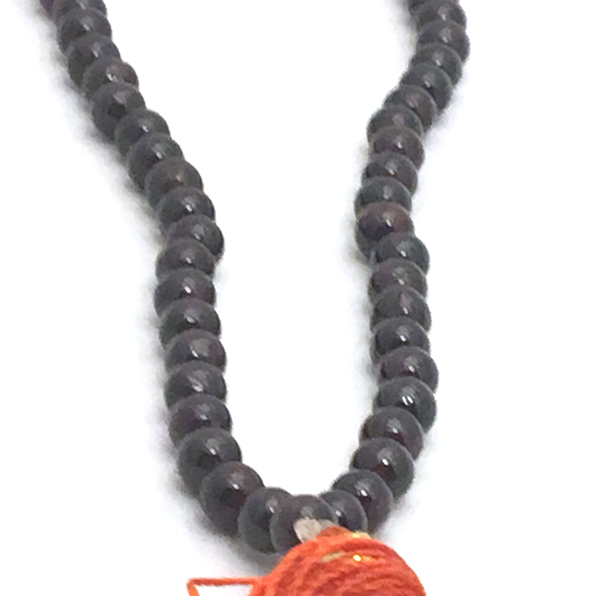 Prayer Mala Beads Chanting Japa- Garnet - Chanting Beads or Spiritual Necklace - Montecinos Ethnic