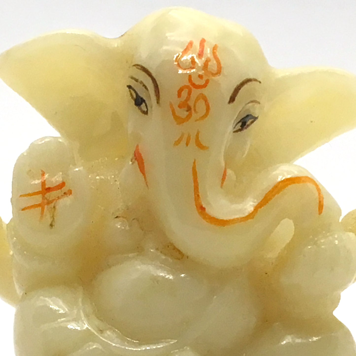 Handmade Set of 2 Ganesh Ganapati Hindu Elephant God Obstacle Remover Statue