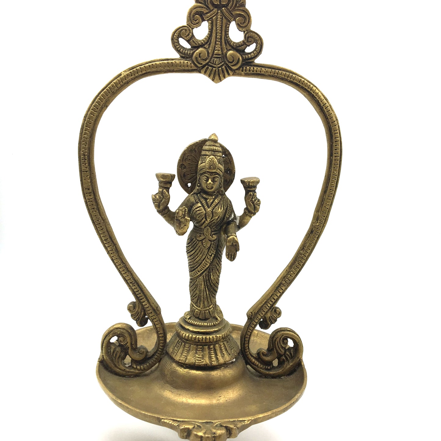 Hanging Brass Diya Aarti Deepak Handmade Lamp Puja Offering India Mata Lakshmi