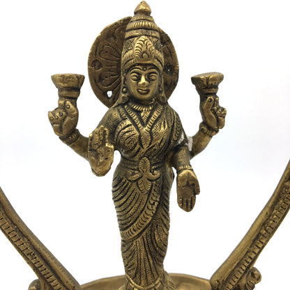 Hanging Brass Diya Aarti Deepak Handmade Lamp Puja Offering India Mata Lakshmi