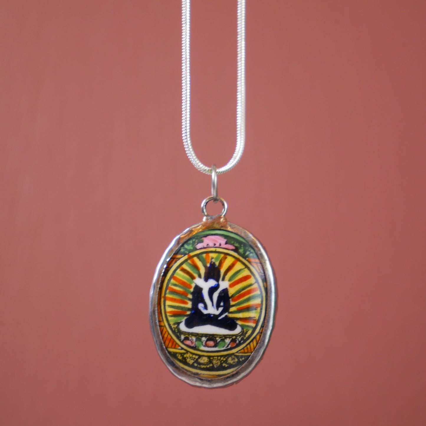 Shiva Shakti Necklace | Yab Yum Buddha Pendant | Buddhist and Hindu Jewelry Gift