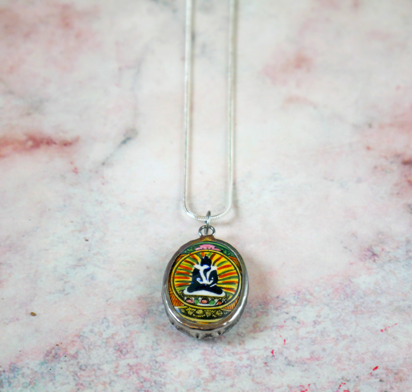 Shiva Shakti Necklace | Yab Yum Buddha Pendant | Buddhist and Hindu Jewelry Gift