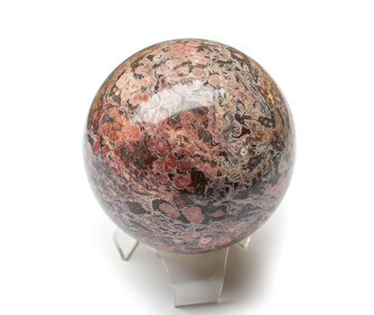 4.4 lbs. Leopardskin Jasper Sphere Natural Multicolor Gemstone Crystal Mineral Ball