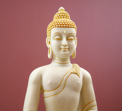 Buddha Statue | Beautiful Earth Witness Mudra Dhyana Buddha Altar Statue 10"