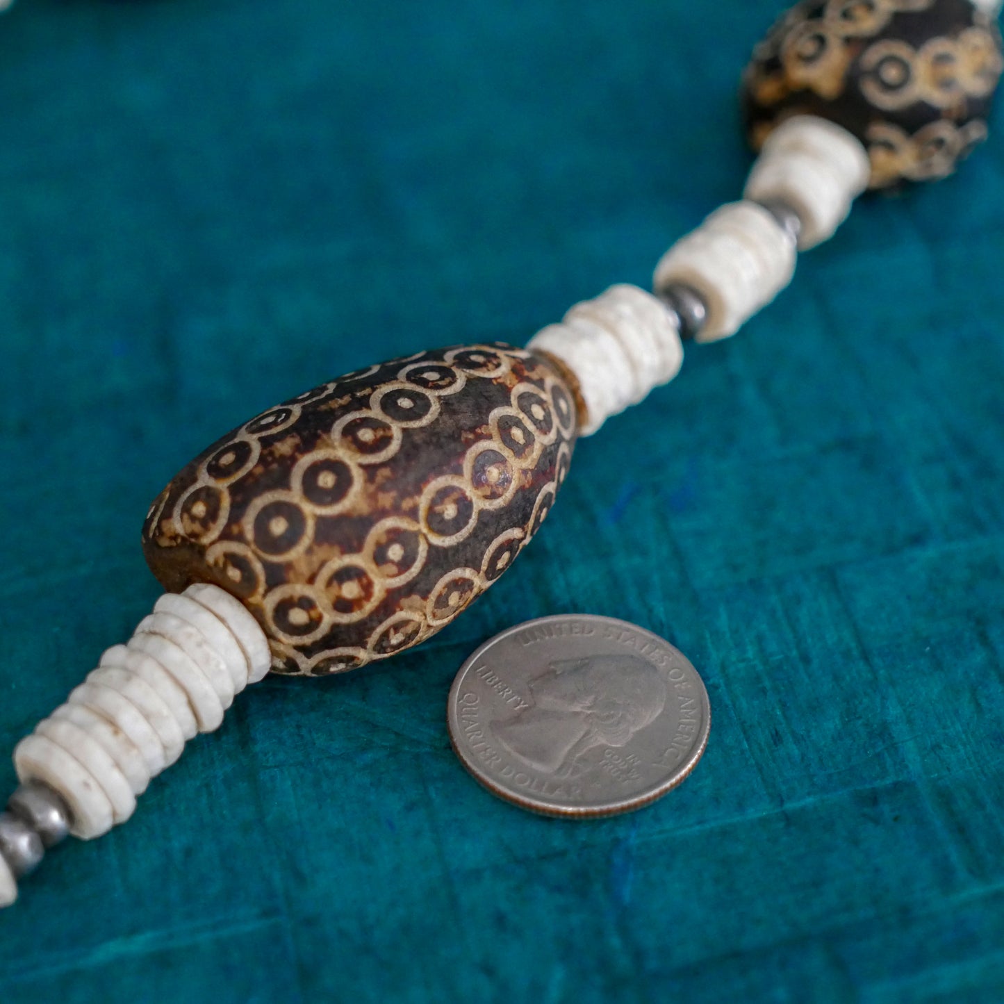 African Tribal Beads Necklace | Chunky Beads | Fashion Vintage Jewelry