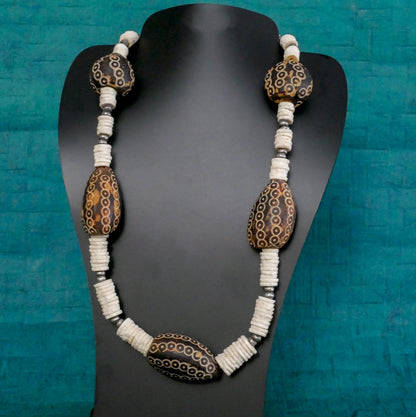 African Tribal Beads Necklace | Chunky Beads | Fashion Vintage Jewelry