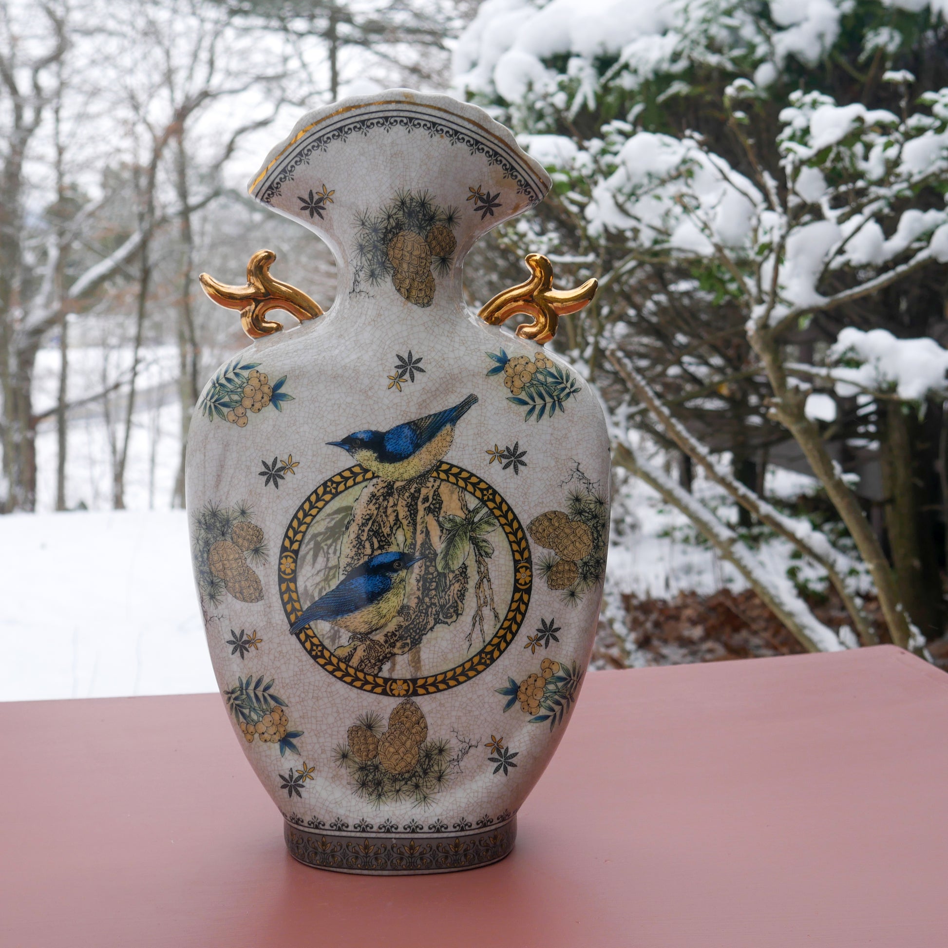 Mid Century Gild Vase
