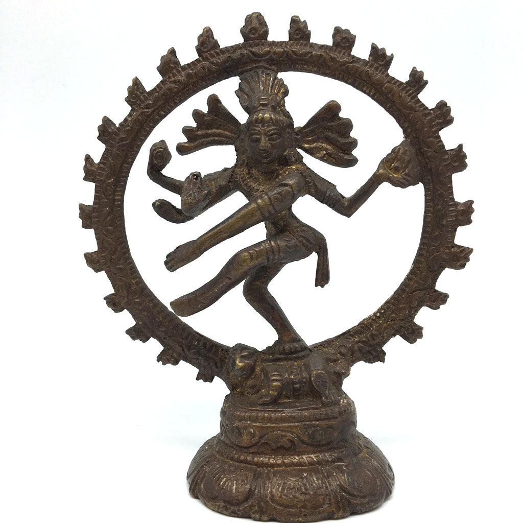 Handcrafted Brass India Dancing God Lord Nataraj Nataraja - Shiva Statue 4"