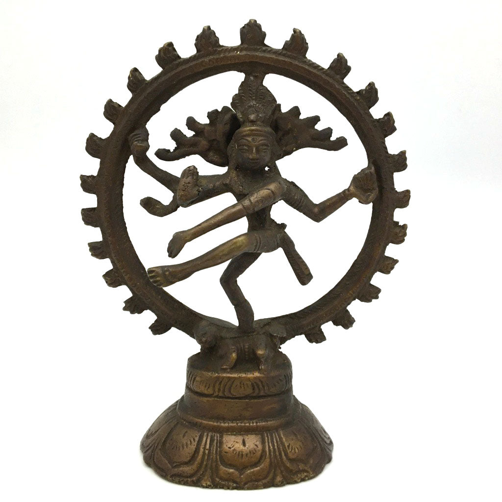 Brass India Dancing God Lord Nataraj Nataraja - Shiva Statue 5.5" -Handcrafted