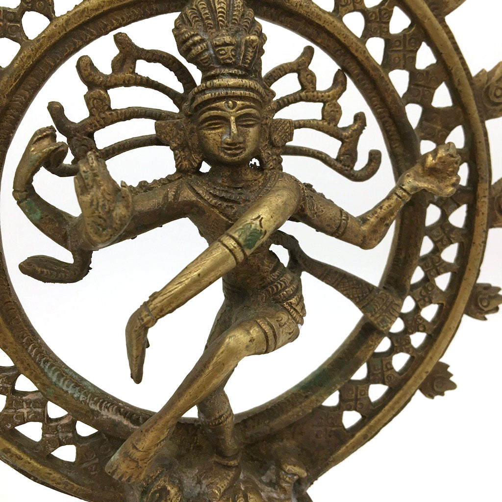 Brass India Dancing God Lord Nataraj Nataraja - Shiva Handcrafted Statue 8.75"