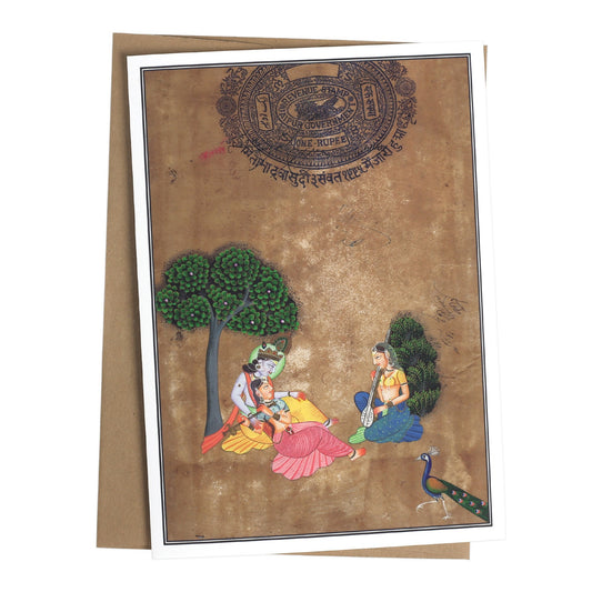 radha krishna greeting card