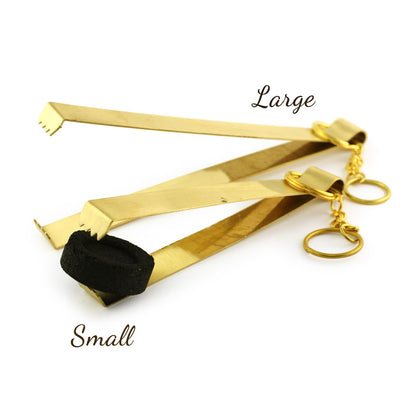 brass charcoal tongs