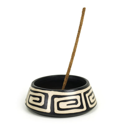Peruvian Ceramic Burner Incense Palo Santo Sage and Resin Decorative Burner 4.5"